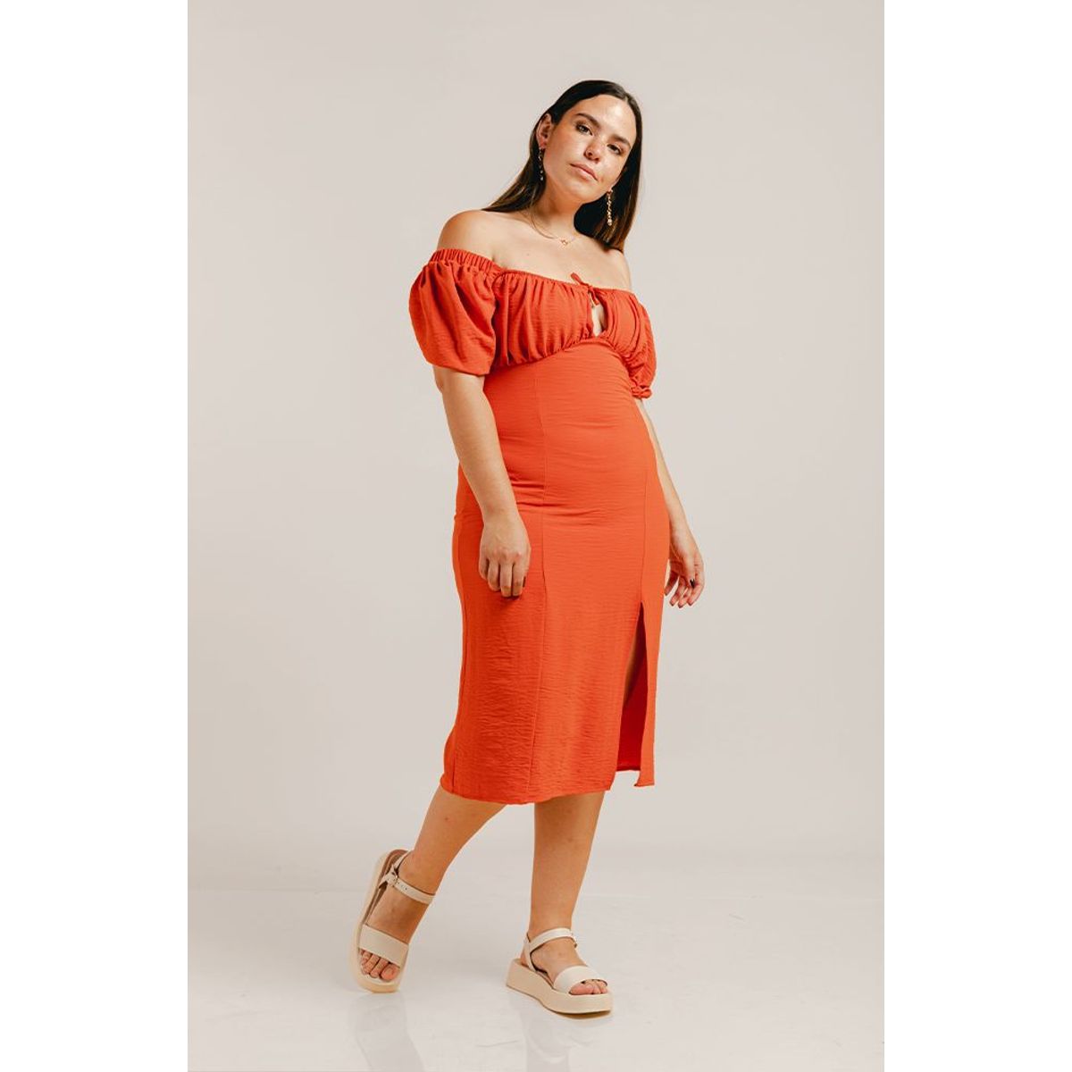 EQUI - Vestido Manga Abuchonada Somer EQUI