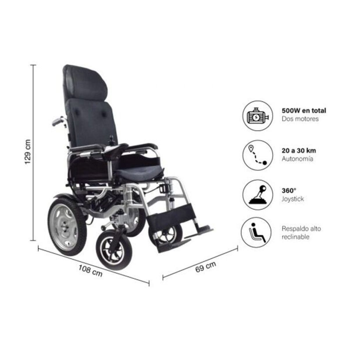 FIRST CARE - Silla de Ruedas Eléctrica Premium Comfort