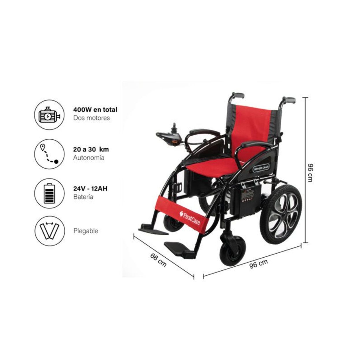FIRST CARE - Silla de Ruedas Eléctrica Premium