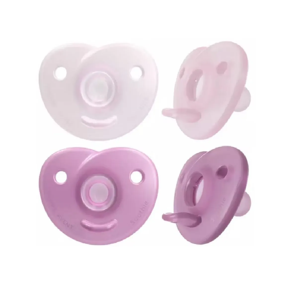 AVENT - CHUPONES AVENT DE SILICONA DE 0 A 6 MESES PACK 2 UNI  NIÑA