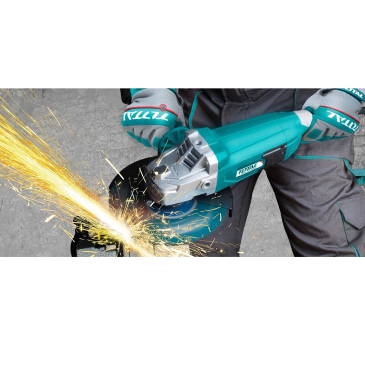 TOTAL TOOLS - Amoladora 1500w 7pulg Esmeril + Polo + Alicate Punta Larga TOTAL