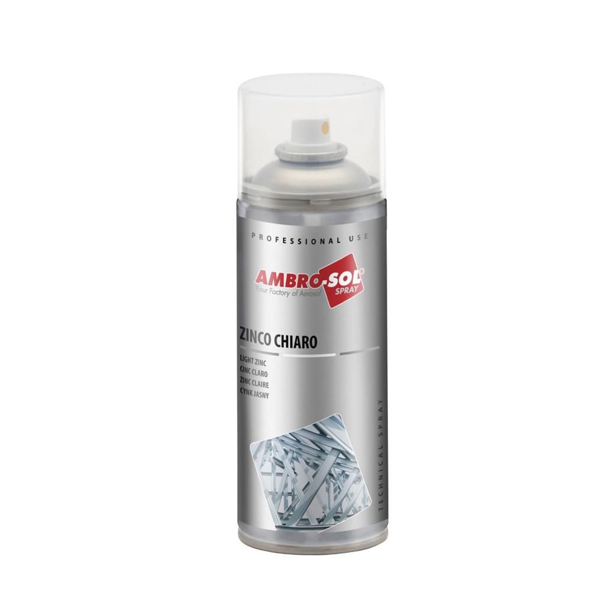 AMBROSOL - Pintura Galvanizada Cinc 98% Claro Semi Brillante 400 ML