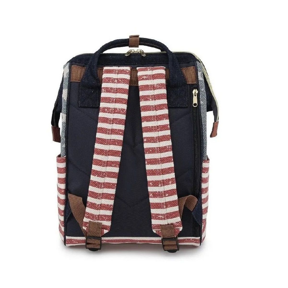 HIMAWARI - Himawari - Mochila escolar o de viaje porta Laptop H900D-S1 Azul y Rojo