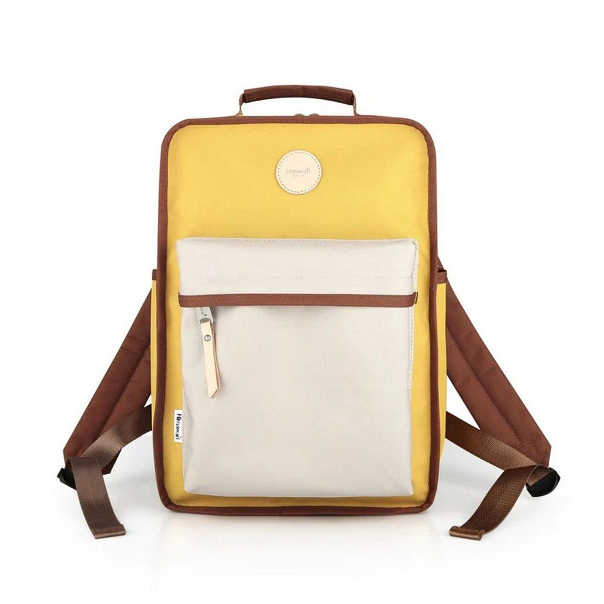 HIMAWARI - Himawari - Mochila escolar o de viaje porta Laptop Amarillo y Gris
