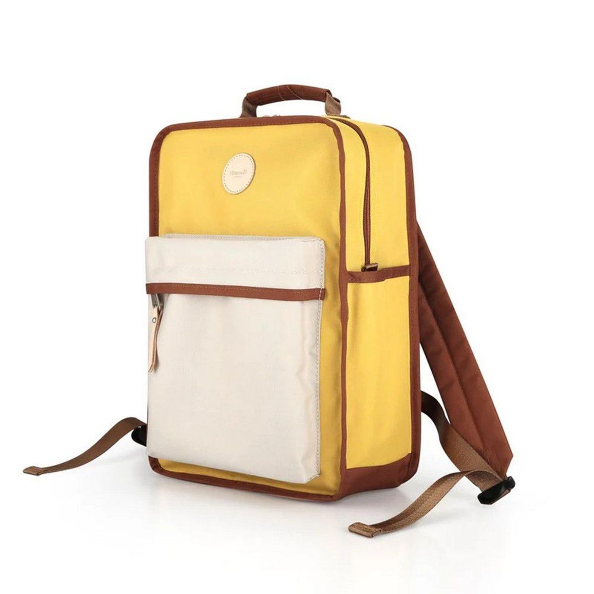 HIMAWARI - Himawari - Mochila escolar o de viaje porta Laptop Amarillo y Gris