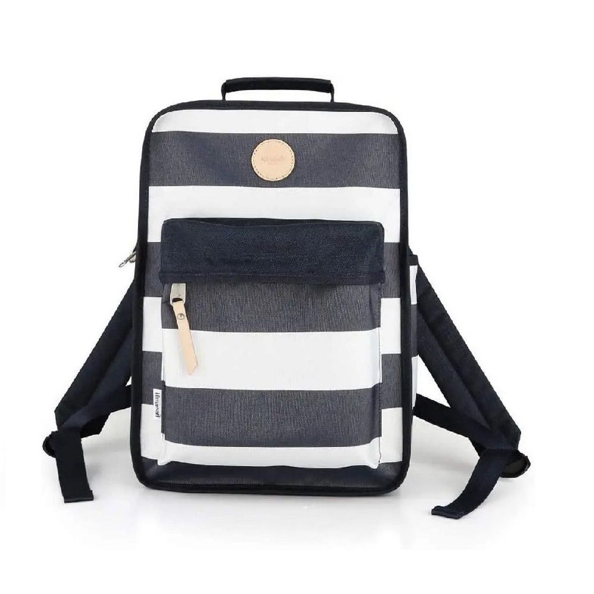 HIMAWARI - Himawari - Mochila escolar o de viaje porta Laptop Blanco y Negro