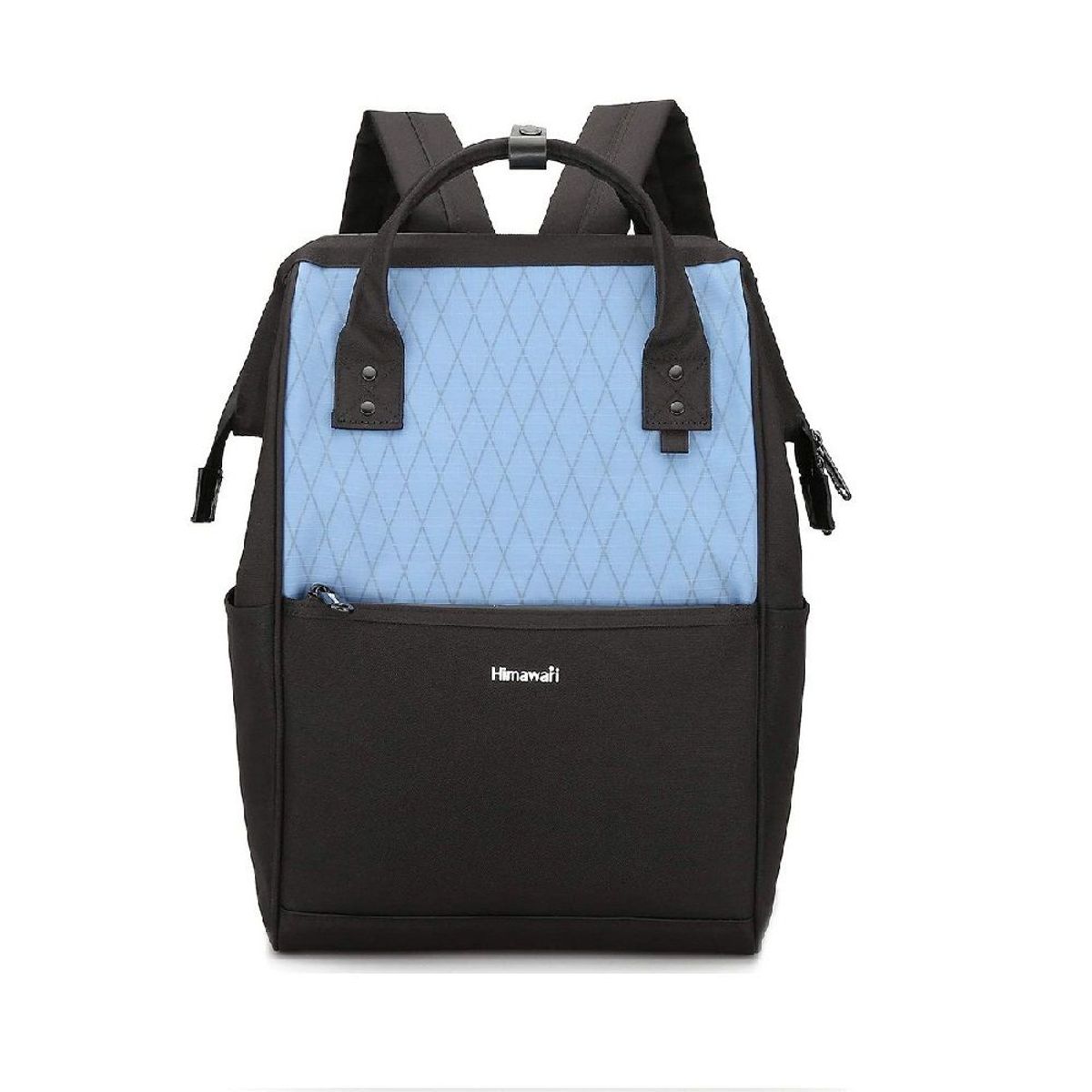 HIMAWARI - Himawari - Mochila escolar o de viaje porta Laptop Azul y Negro