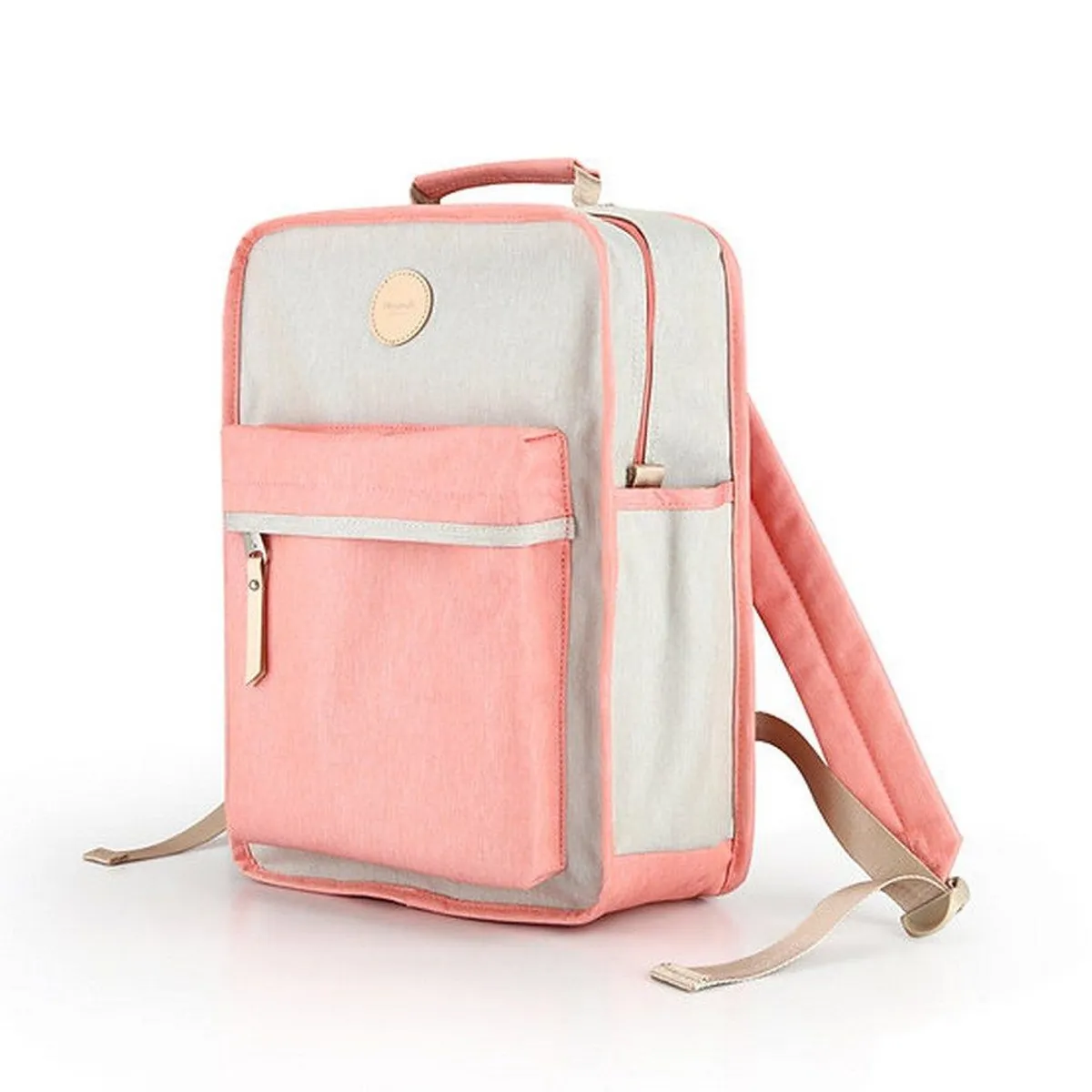 HIMAWARI - Himawari - Mochila escolar o de viaje porta Laptop Rosado y Gris