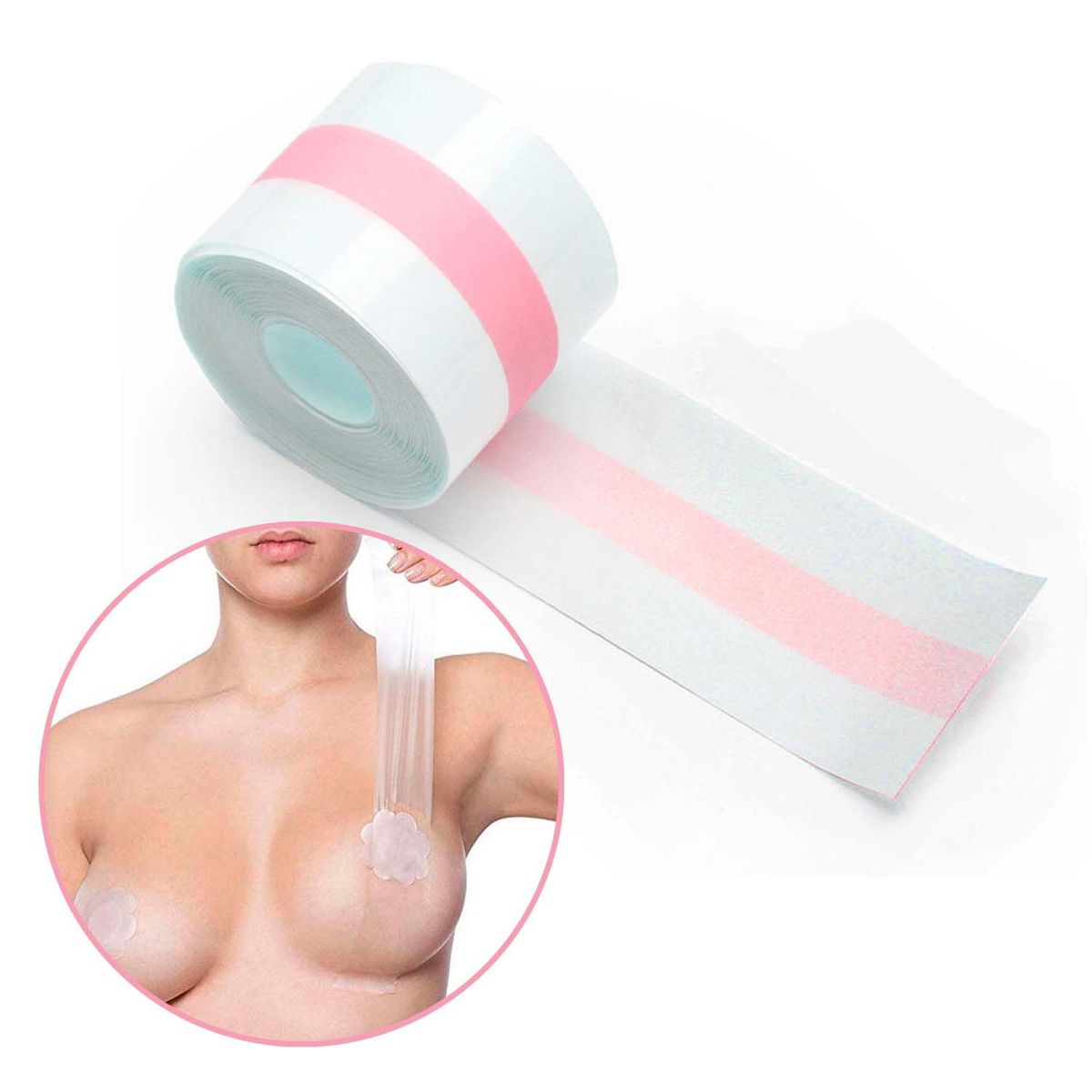 BUYPAL - Cinta Adhesiva Transparente Levanta Busto Senos Boob Tape