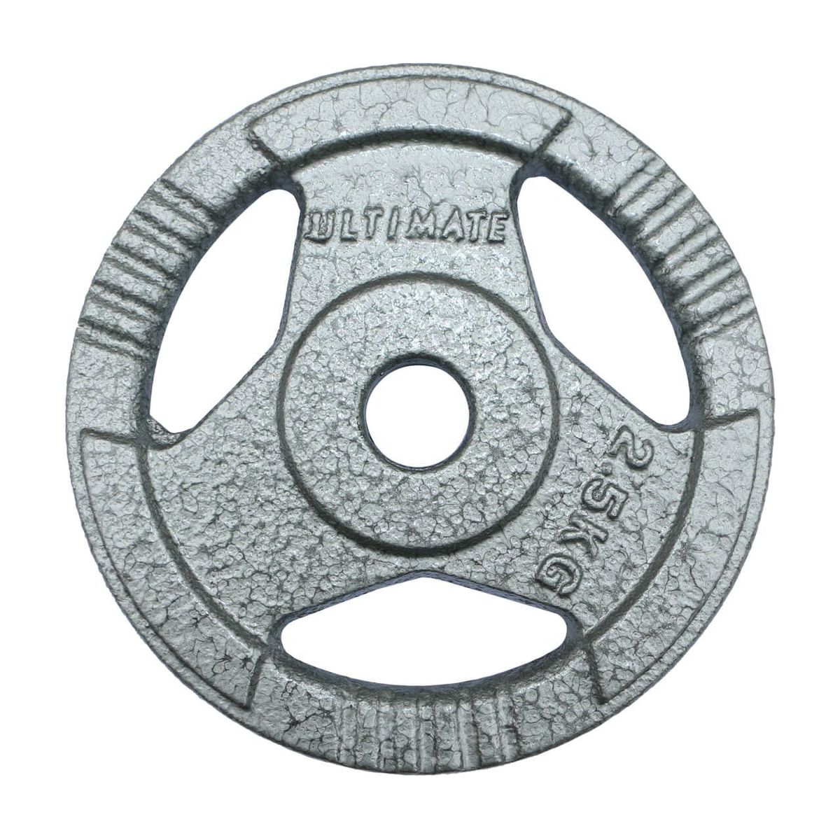 ULTIMATE FITNESS - Disco Acero con Agarres 2.5 kg