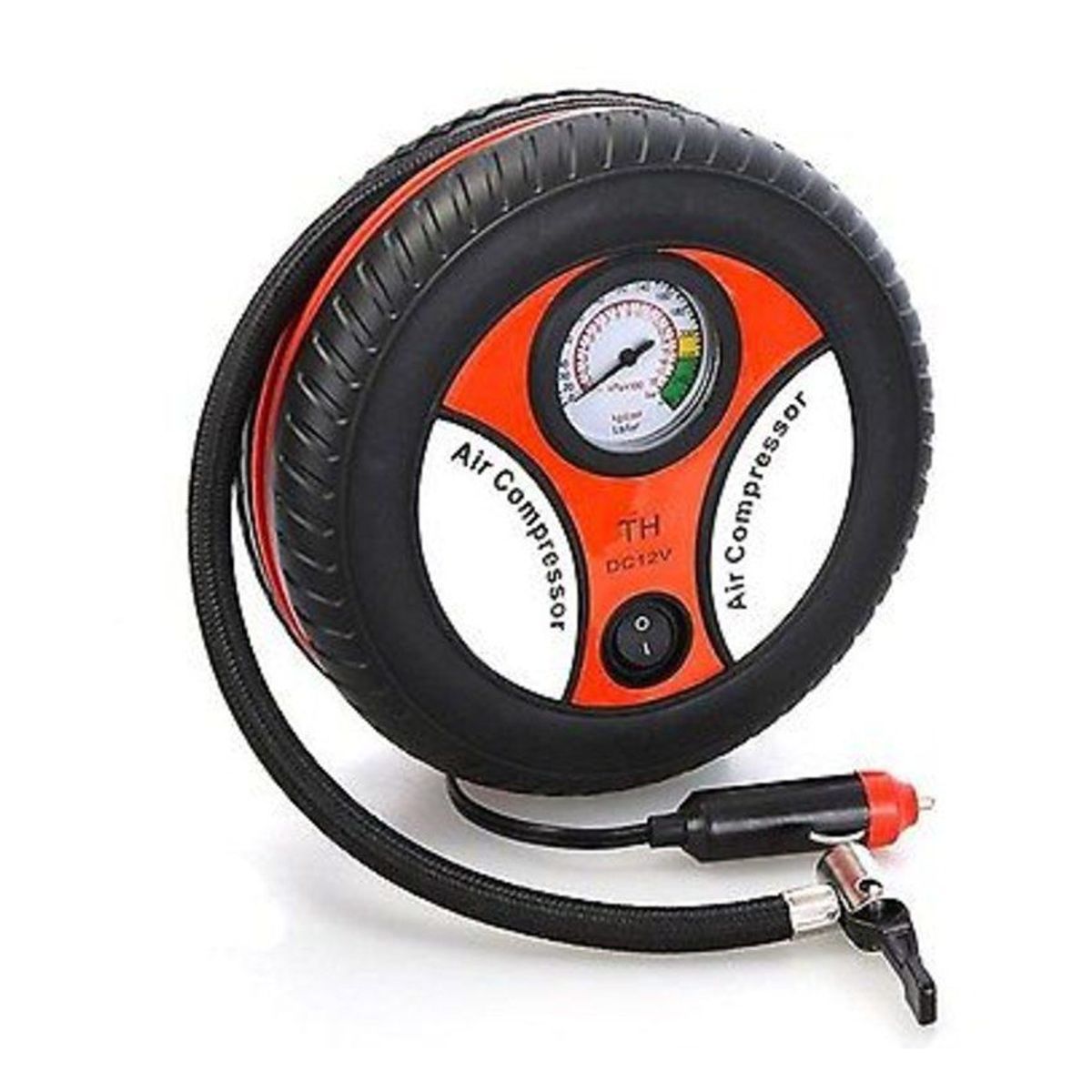 GENERICO - Mini compresor de aire para auto inflador de llanta portatil