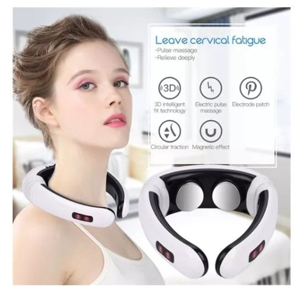 GENERICO - Masajeador eléctrico cervical cuello hombros y espalda