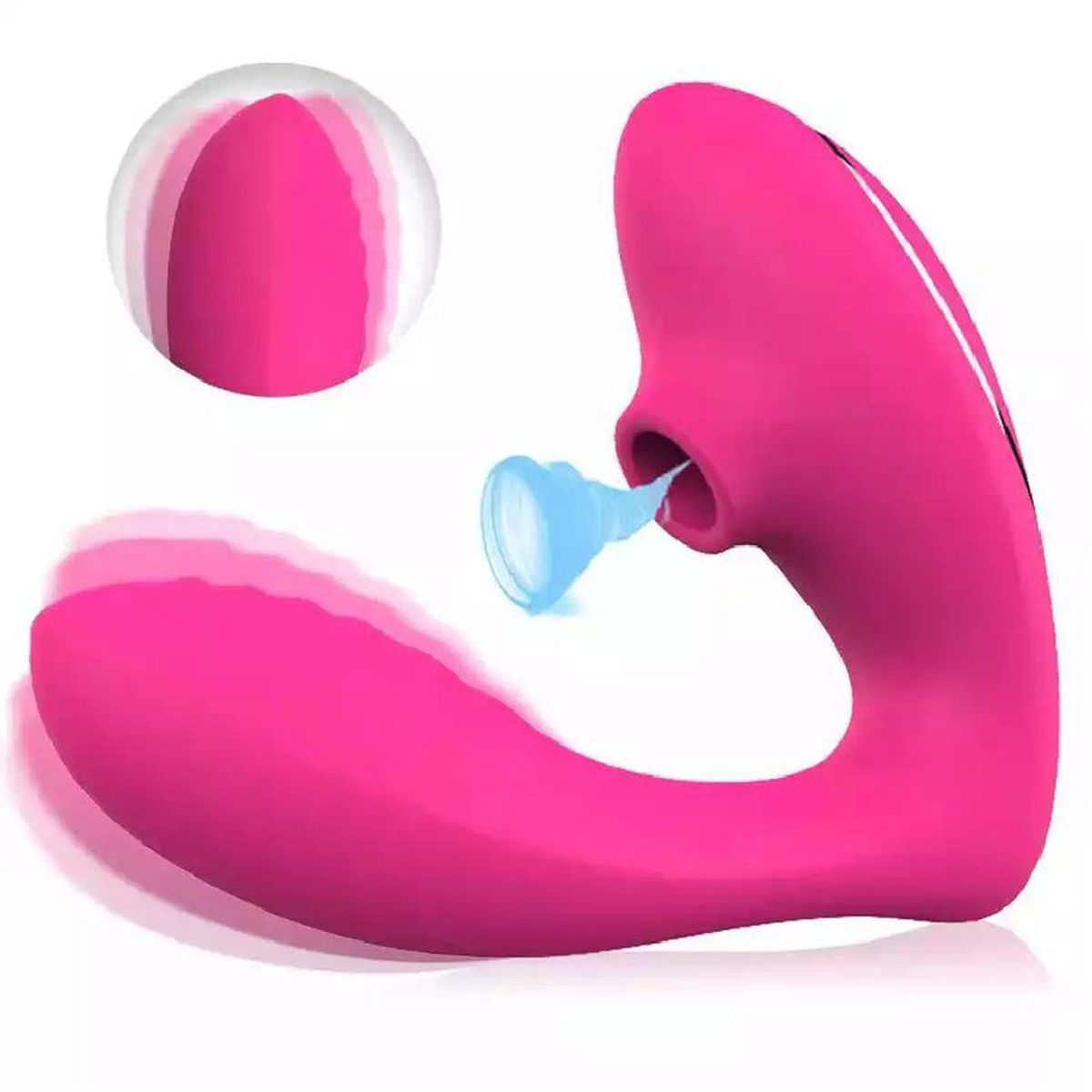 OEM - Vibrador sexual succionador y dildo punto g recargable Multicolor