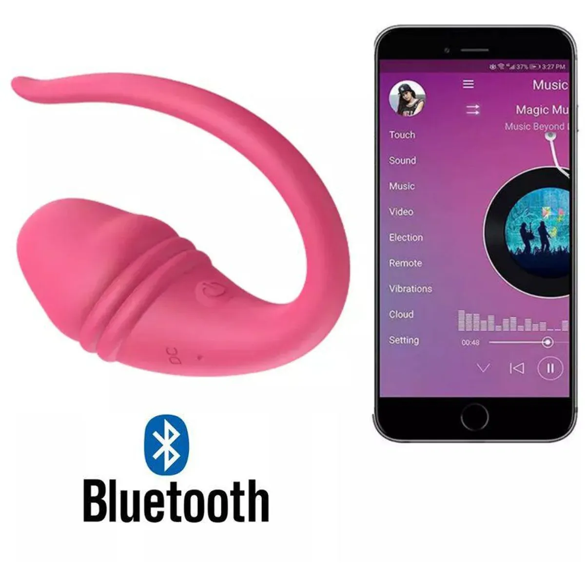 OEM - Consolador bluetooth remoto vibrador smart sexual mujeres