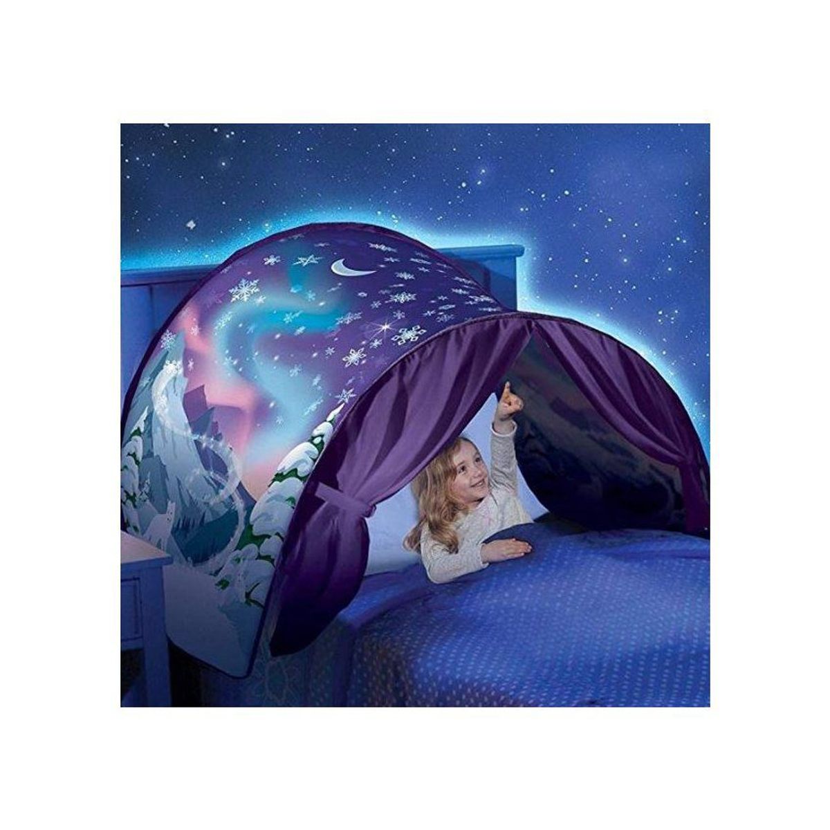 GENERICO - Carpa plegable ensueño interior cama niños noche