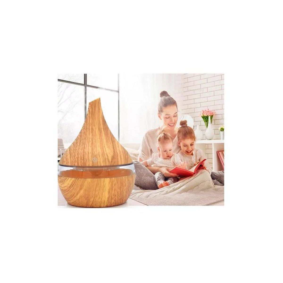 GENERICO - Humidificador ultrasonico mini difusor vapor 300ml aromaterapia