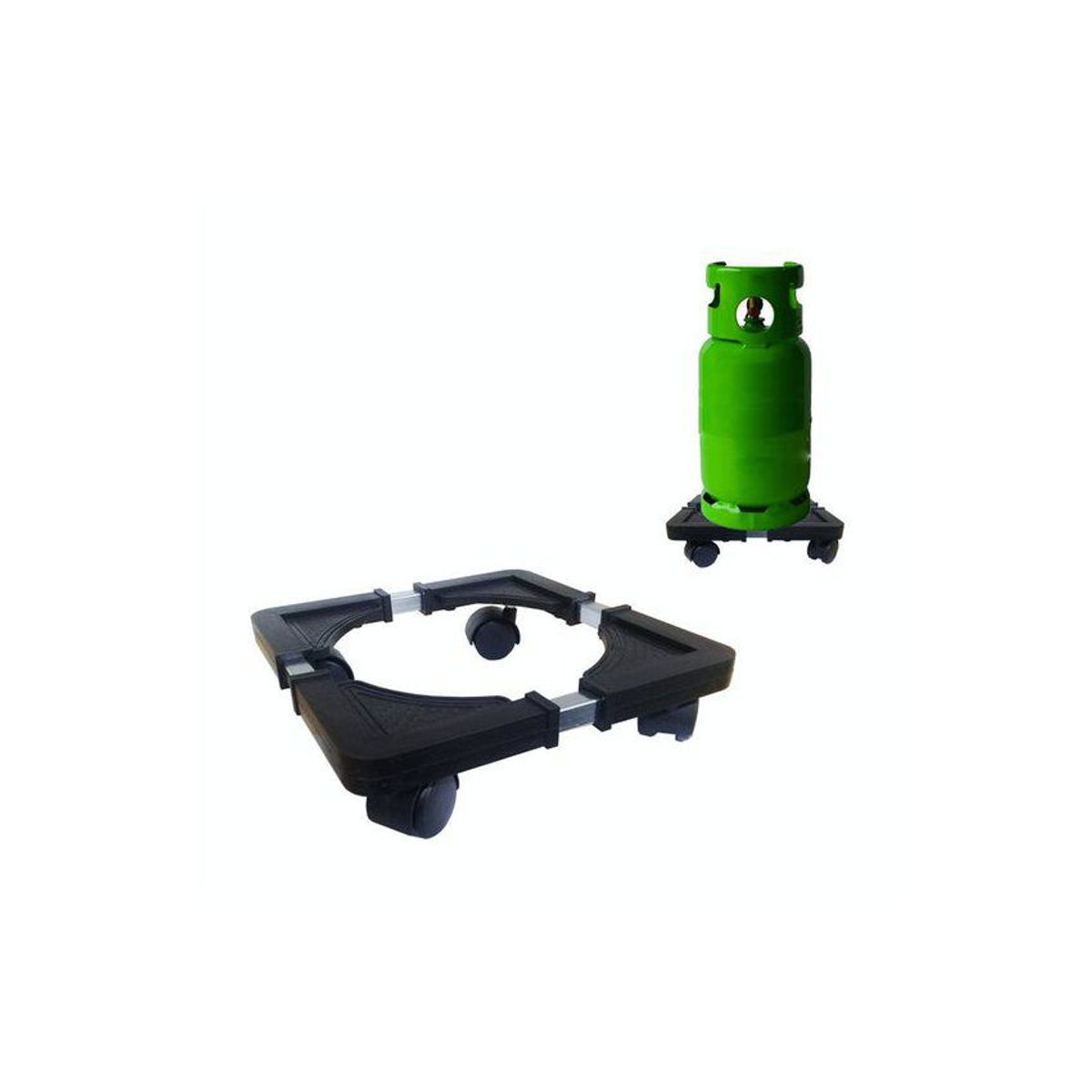 GENERICO - Base soporte con ruedas multiuso para agua o gas