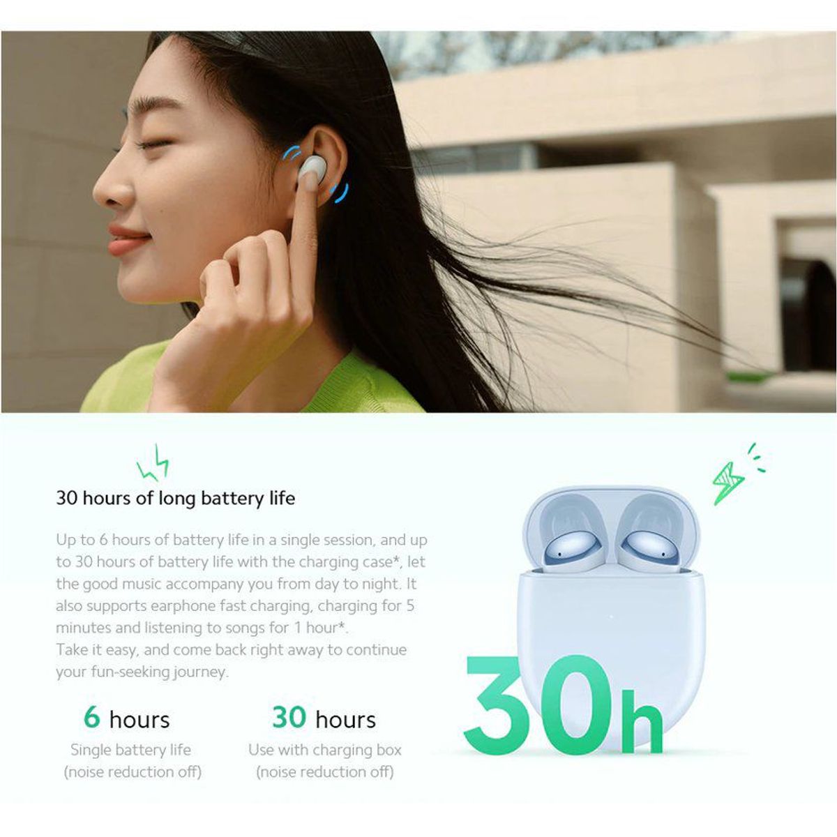 XIAOMI - Audífonos xiaomi redmi buds 4 bt 5.2 ip54 – azul