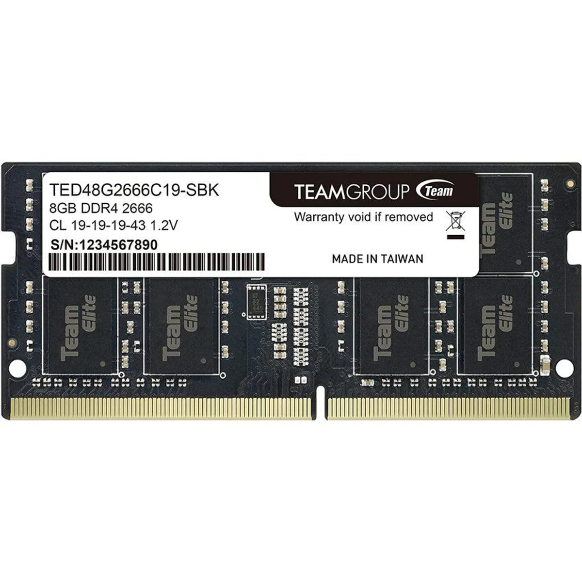 TEAM GROUP - Memoria ram laptop 8gb ddr4 2666mhz lenovo asus hp acer dell msi