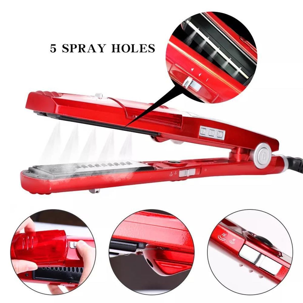 OEM - Plancha a Vapor Sonar SN 8100 Iónico Infrarrojo de Cabello Pelo