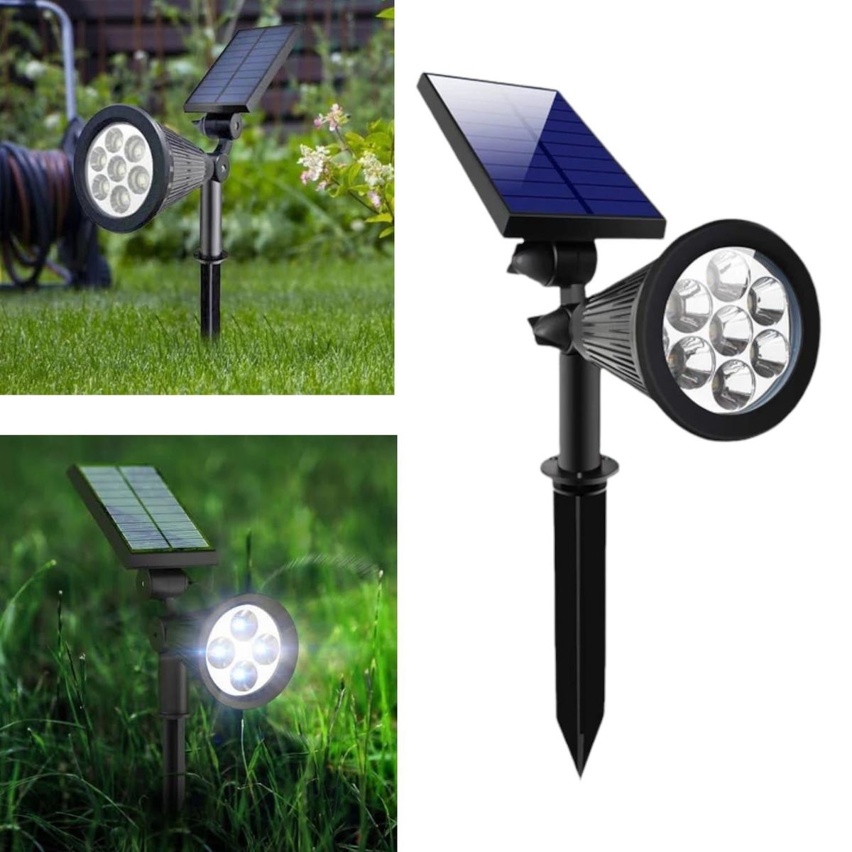 OEM - Luz Led Solar Recargable con Sensor para Jardin y Pared
