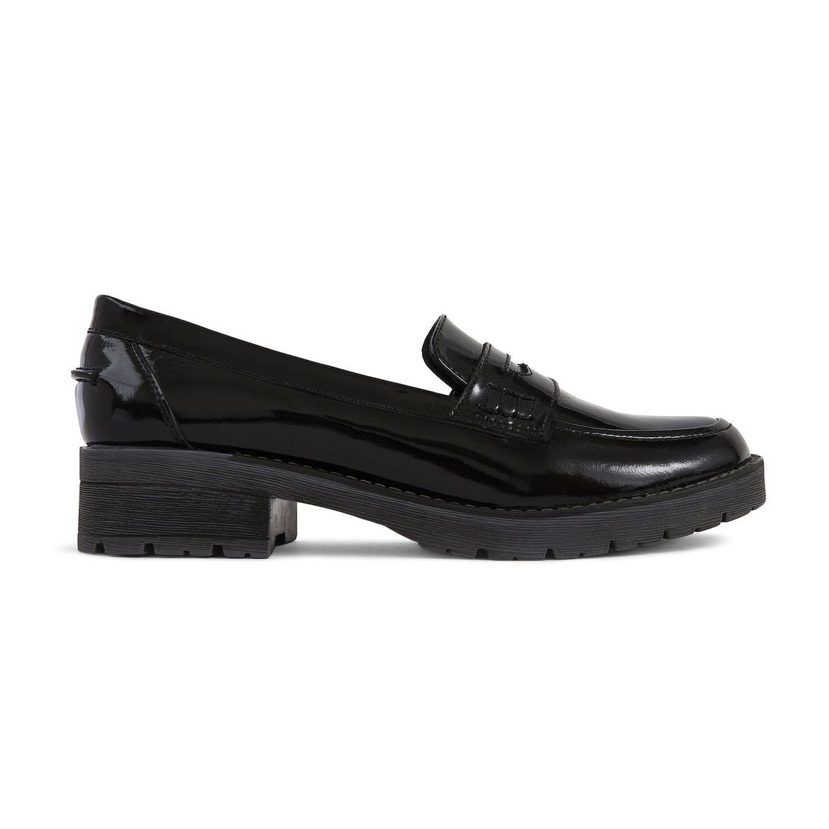 M'ANDINA - Mocasines de Cuero Celine Negro