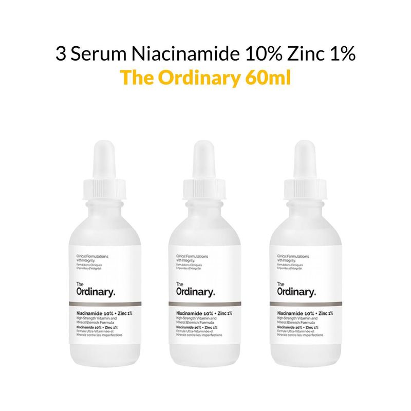 THE ORDINARY - 3 Serum Niacinamide 10% Zinc 1%   The Ordinary 60ml