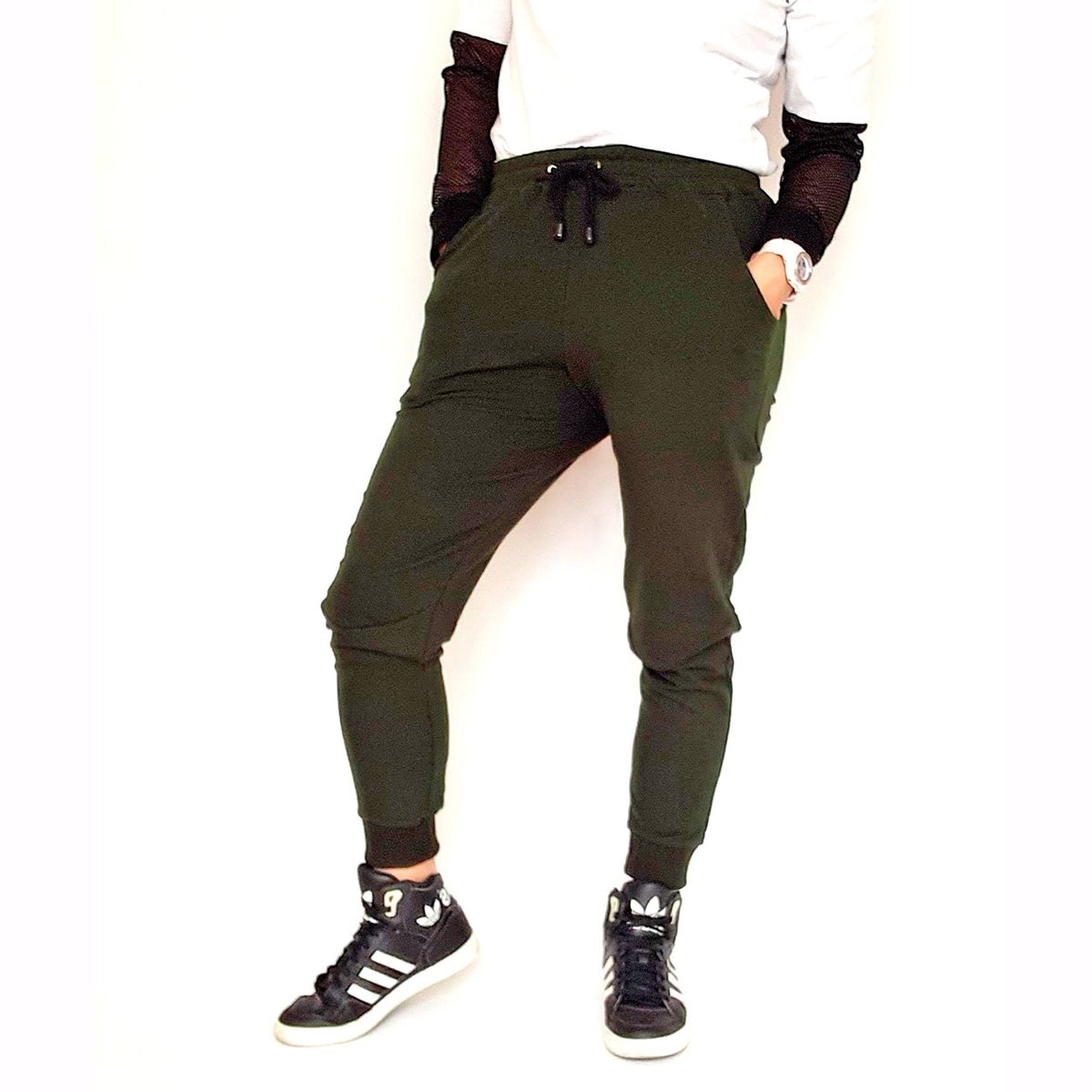 KINETIX - Buzo Jogger Casual Kinetix Simple Mujer Verde Militar