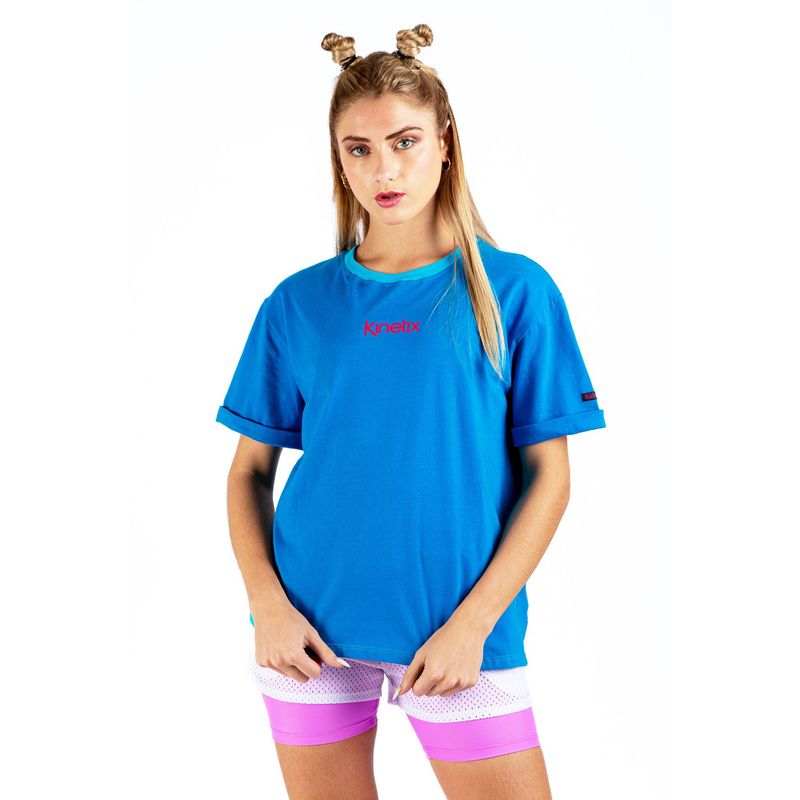 KINETIX - Polo Manga Corta Kinetix Printed Logo Tee Algodón Mujer Turquesa