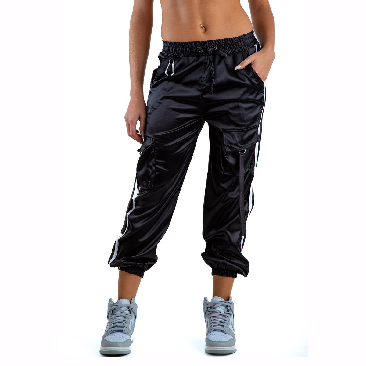 KINETIX - Pantalón Kinetix Jogger Cargo Myna Negro Mujer