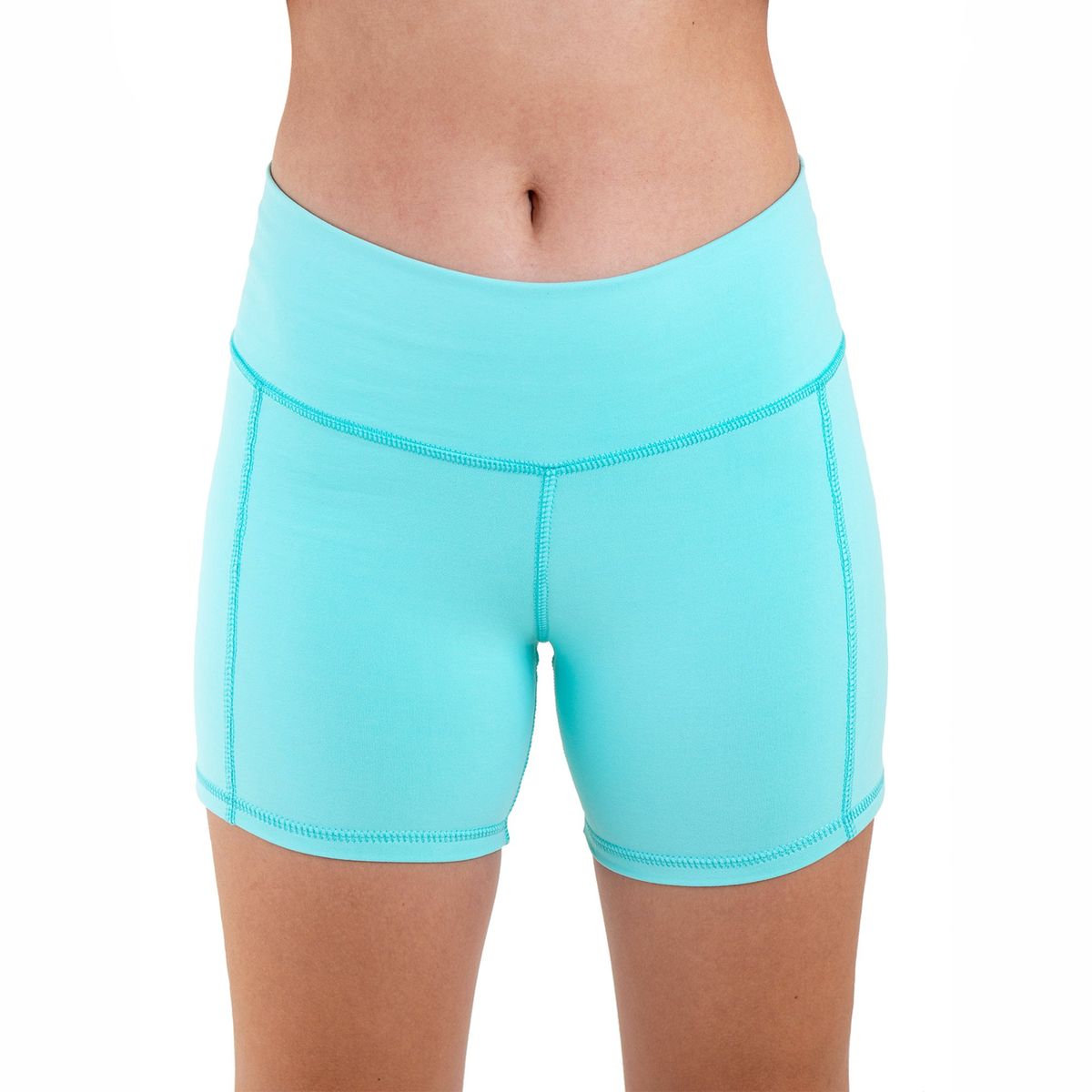 KINETIX - Pantaloneta Biker Short Kinetix Supplex Slim Mujer Aqua