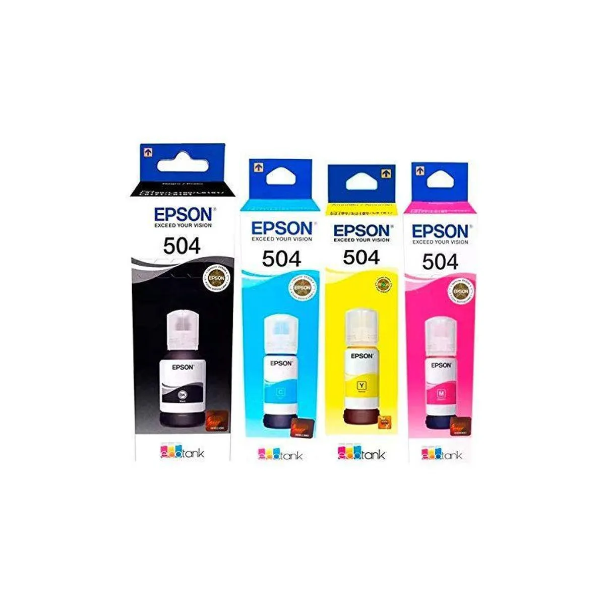 EPSON - Tinta epson 504 colores y negro l4160 l4260 l6171 l6191 l6270 l4150