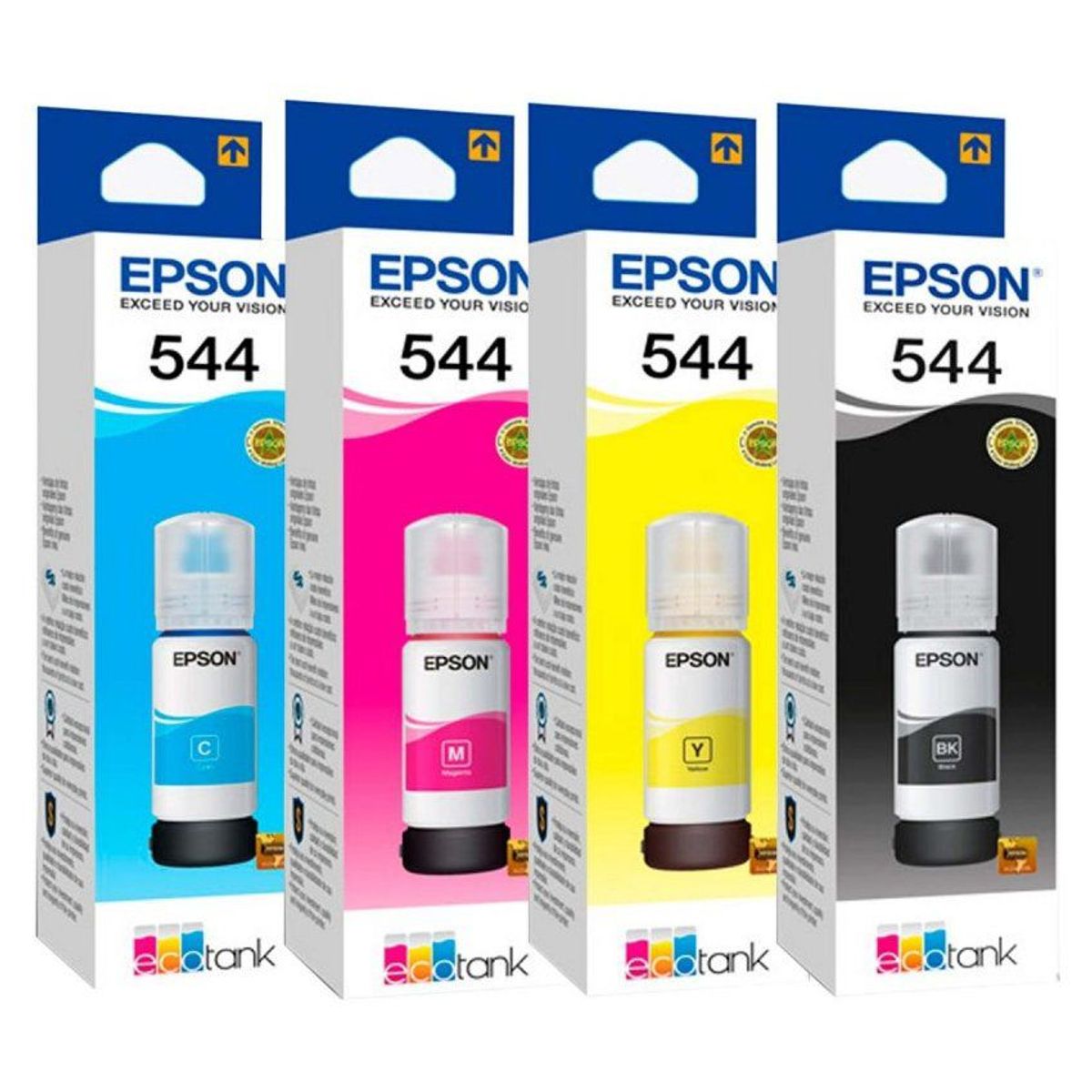 EPSON - Botella tinta epson t544 544 kit x 4 COLORES L1110 L1210 L1250 L3110