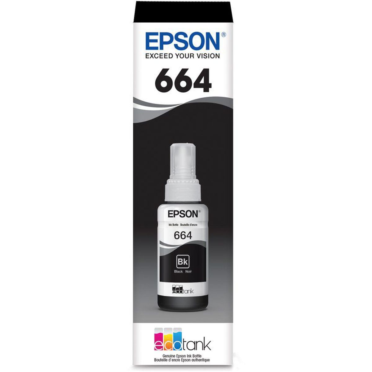 EPSON - Tinta 664 original tinta epson t664 botella tinta negra epson serie l