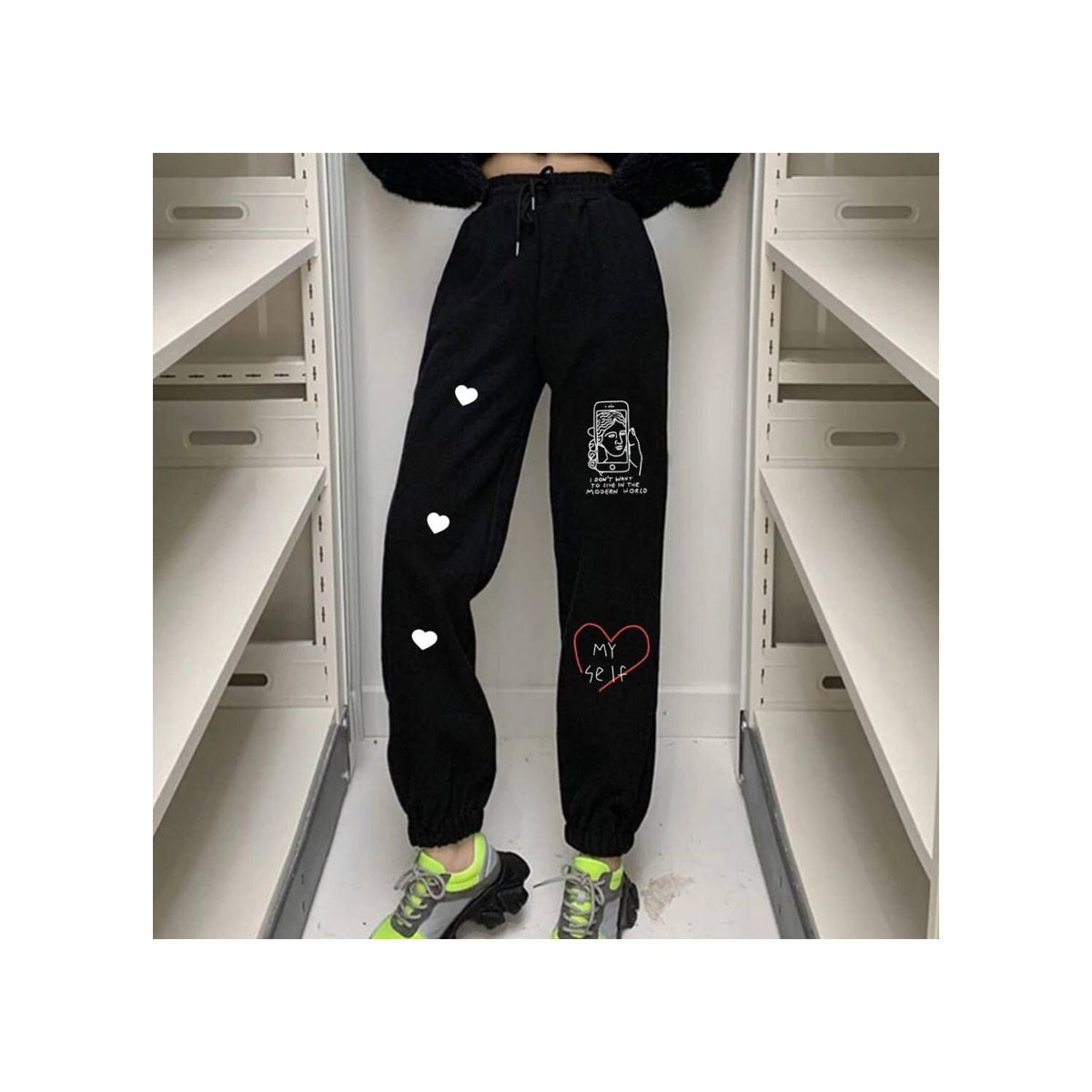 PEACE AND LOVE - Jogger Mujer Peace And Love