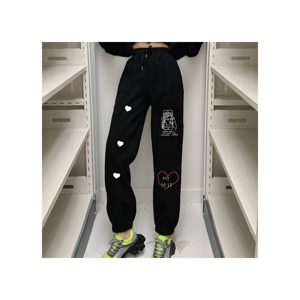 PEACE AND LOVE - Jogger Mujer Peace And Love