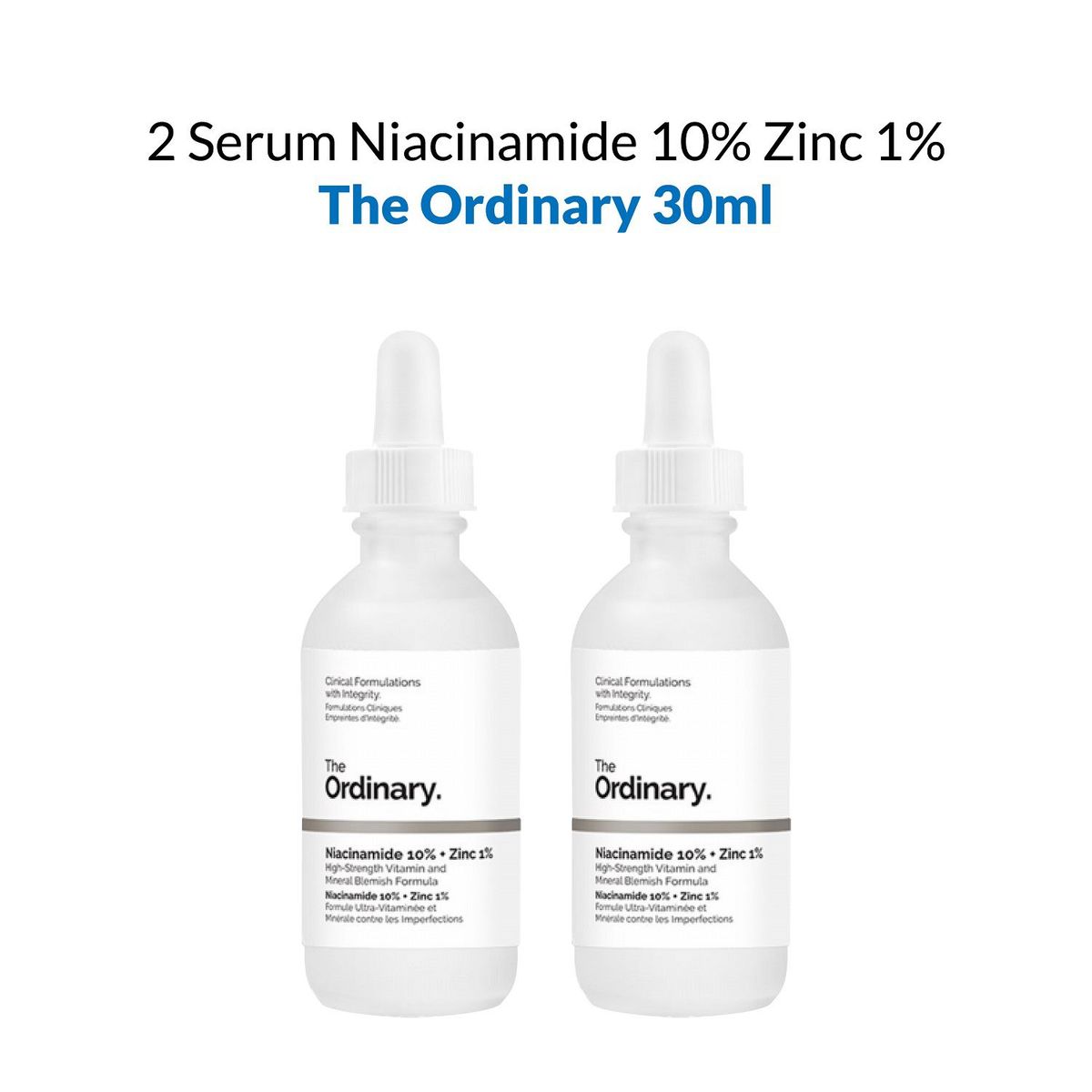 THE ORDINARY - 2 Serum Niacinamide 10% Zinc 1%   The Ordinary 30ml