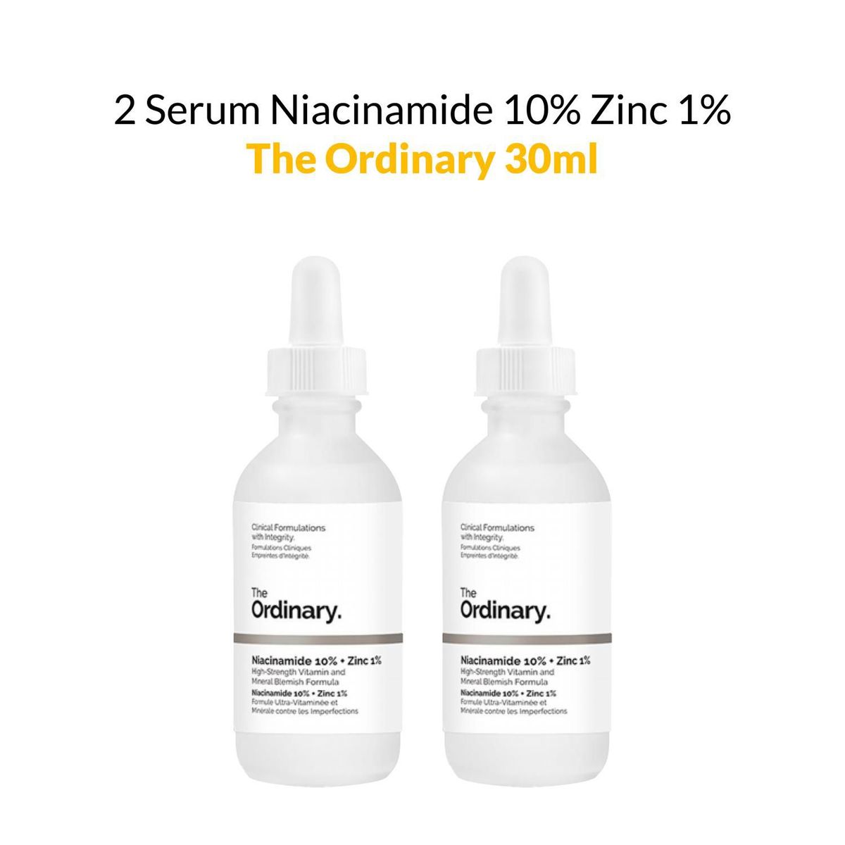 THE ORDINARY - 2 Serum Niacinamide 10% Zinc 1%   The Ordinary 30ml