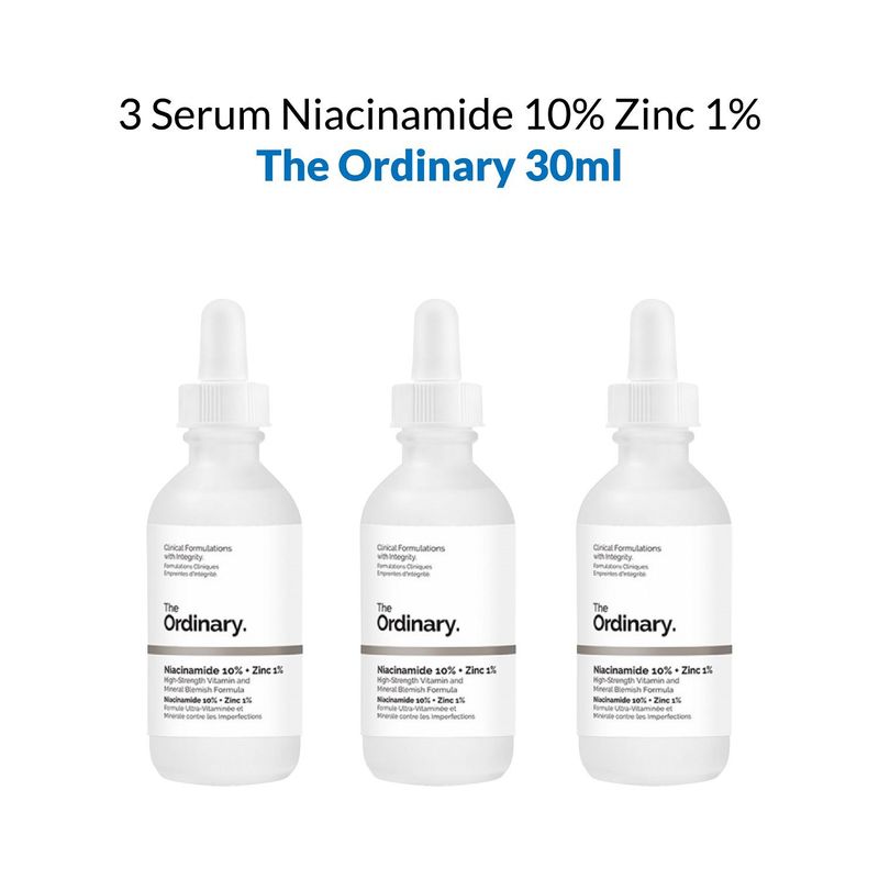 THE ORDINARY - 3 Serum Niacinamide 10% Zinc 1%   The Ordinary 30ml