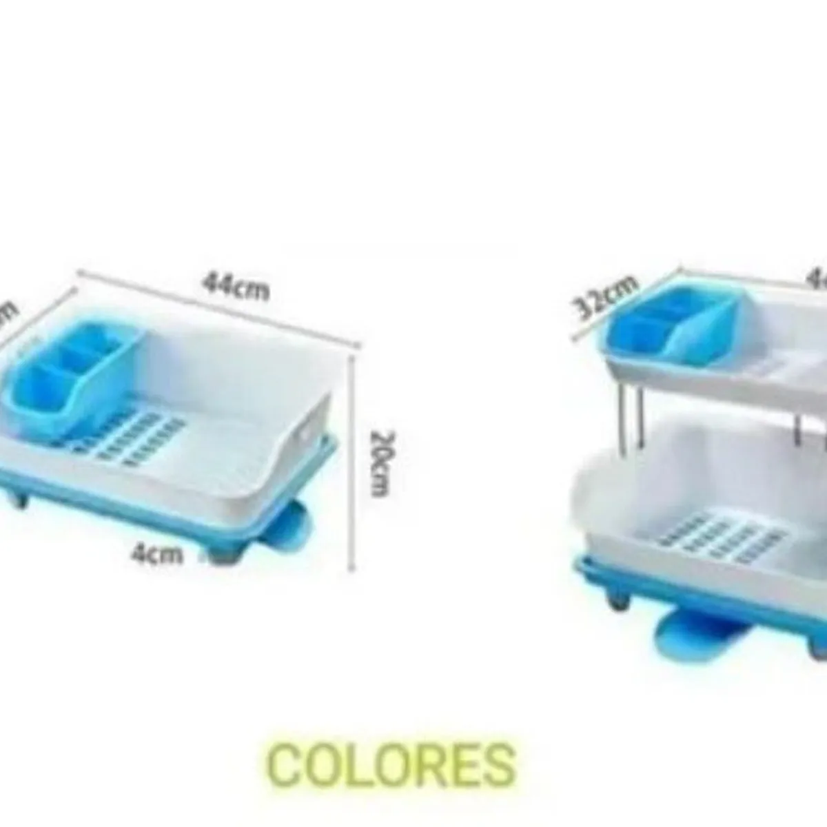 GENERICO - Escurridor de platos 2 niveles con drenaje de calidad