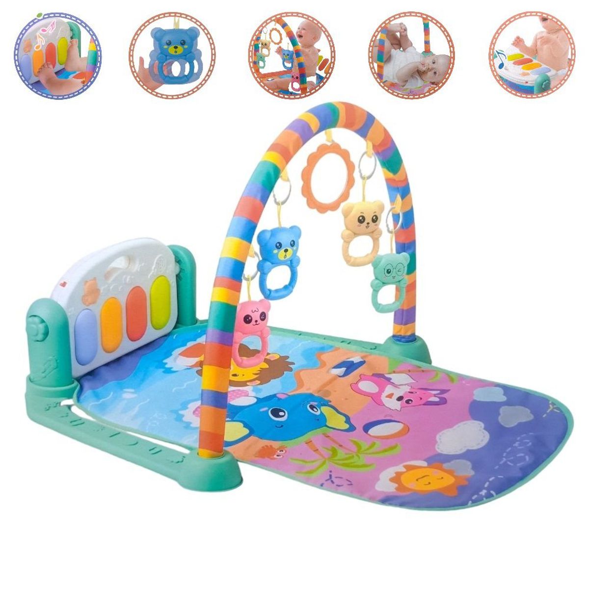GENERICO - Gimnasio piano musical para bebé