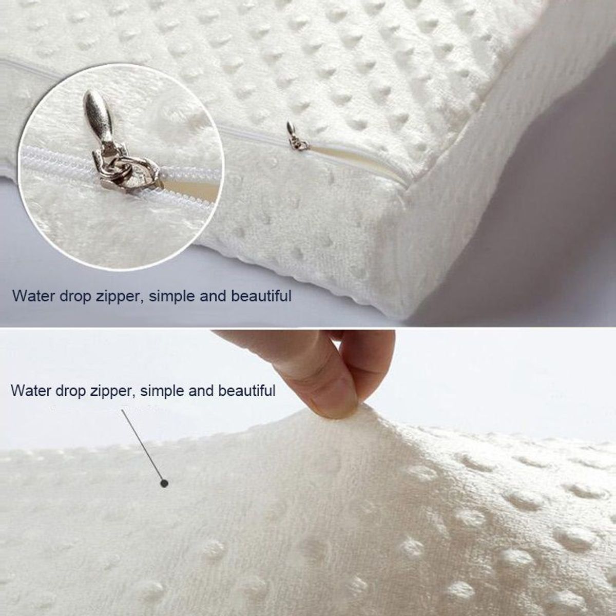 OEM - Par de Almohadas Viscoelástica Memory Pillow con Funda.