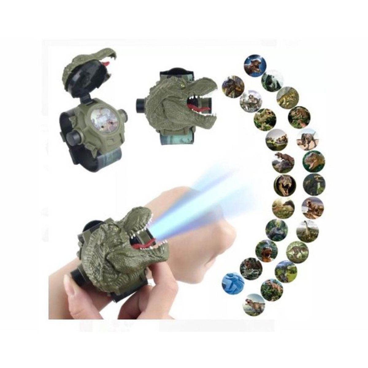 GENERICO - Reloj de proyección de dinosaurio para niños