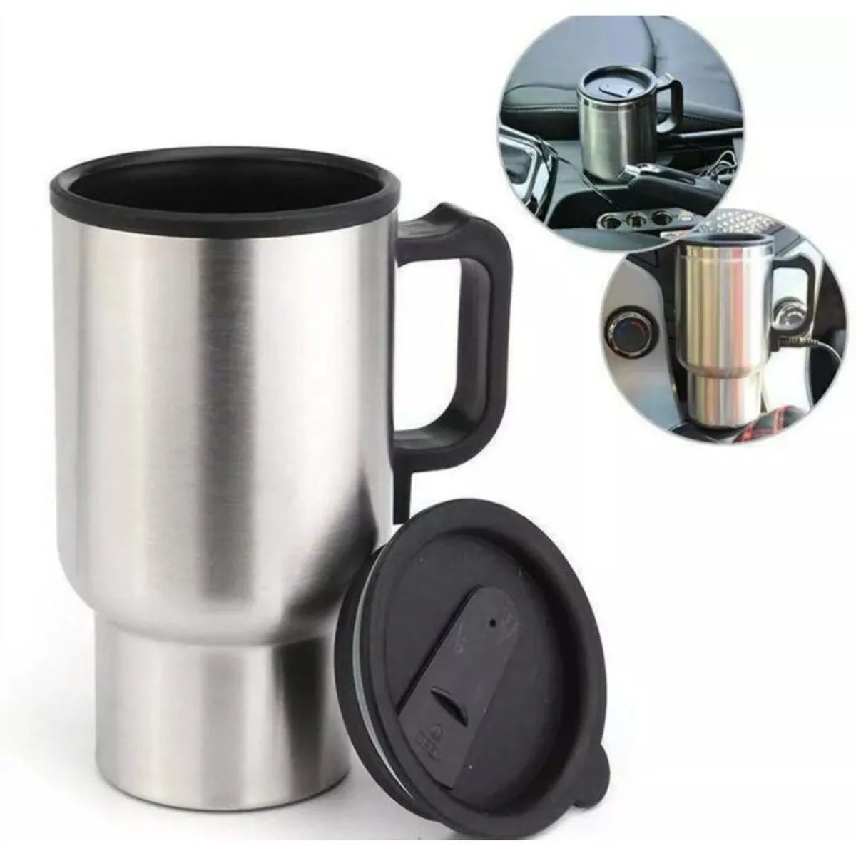 GENERICO - Taza mug de acero inoxidable  para auto de calidad