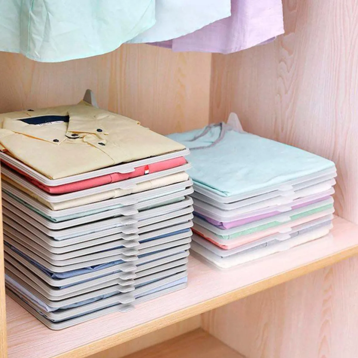 GENERICO - Organizador de camisas ropa para armario juego de 6 piezas