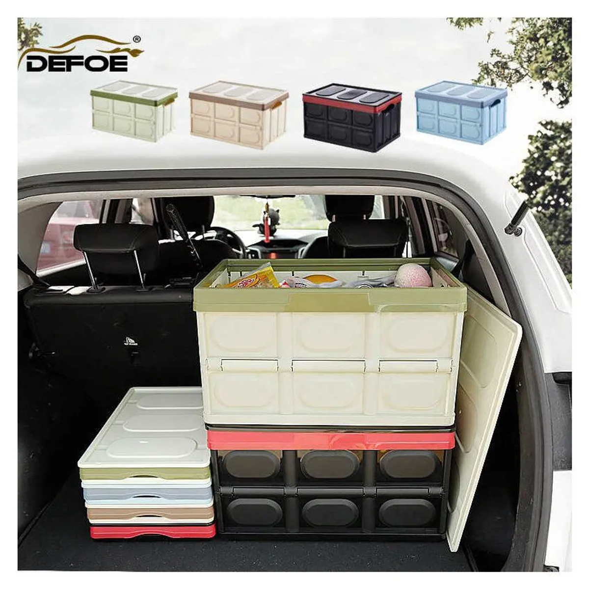 GENERICO - Caja de almacenamiento plegable organizador multiuso auto closet y mas