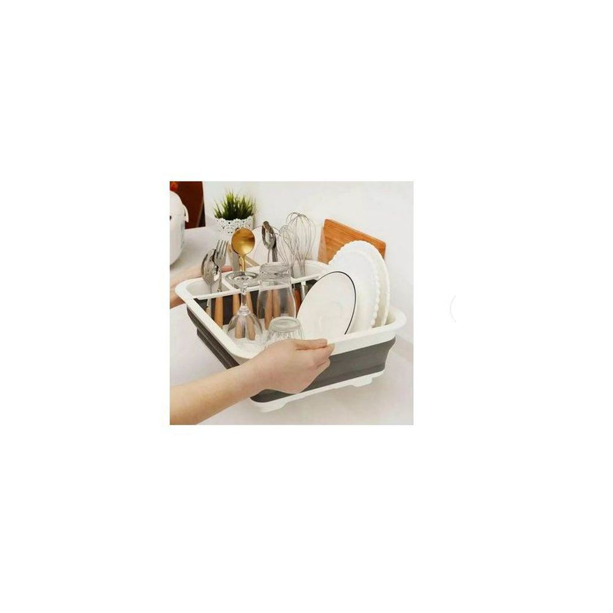 GENERICO - Escurridor de platos extendible y plegable
