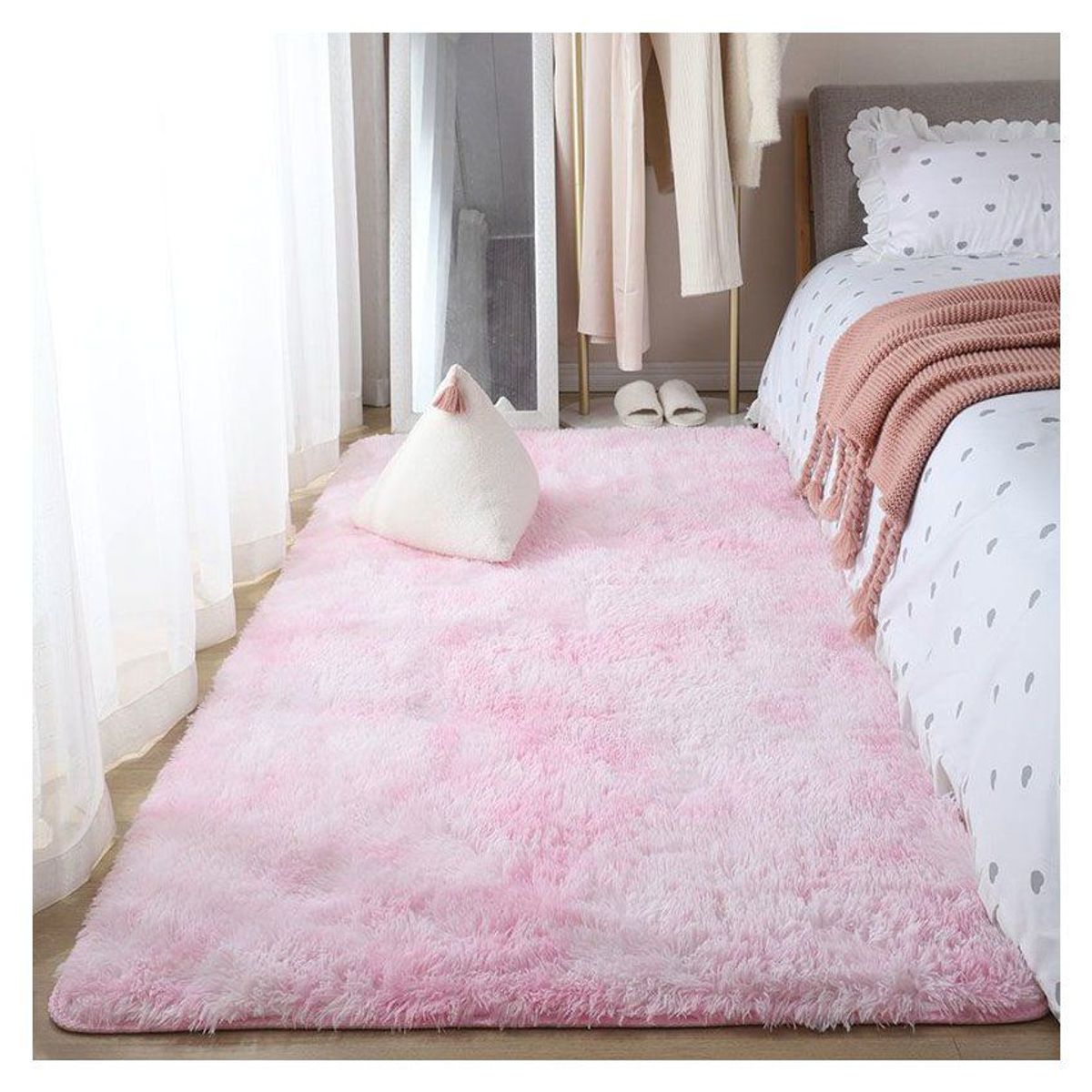 GENERICO - Alfombra  peluche calidad a1 rosado Angora