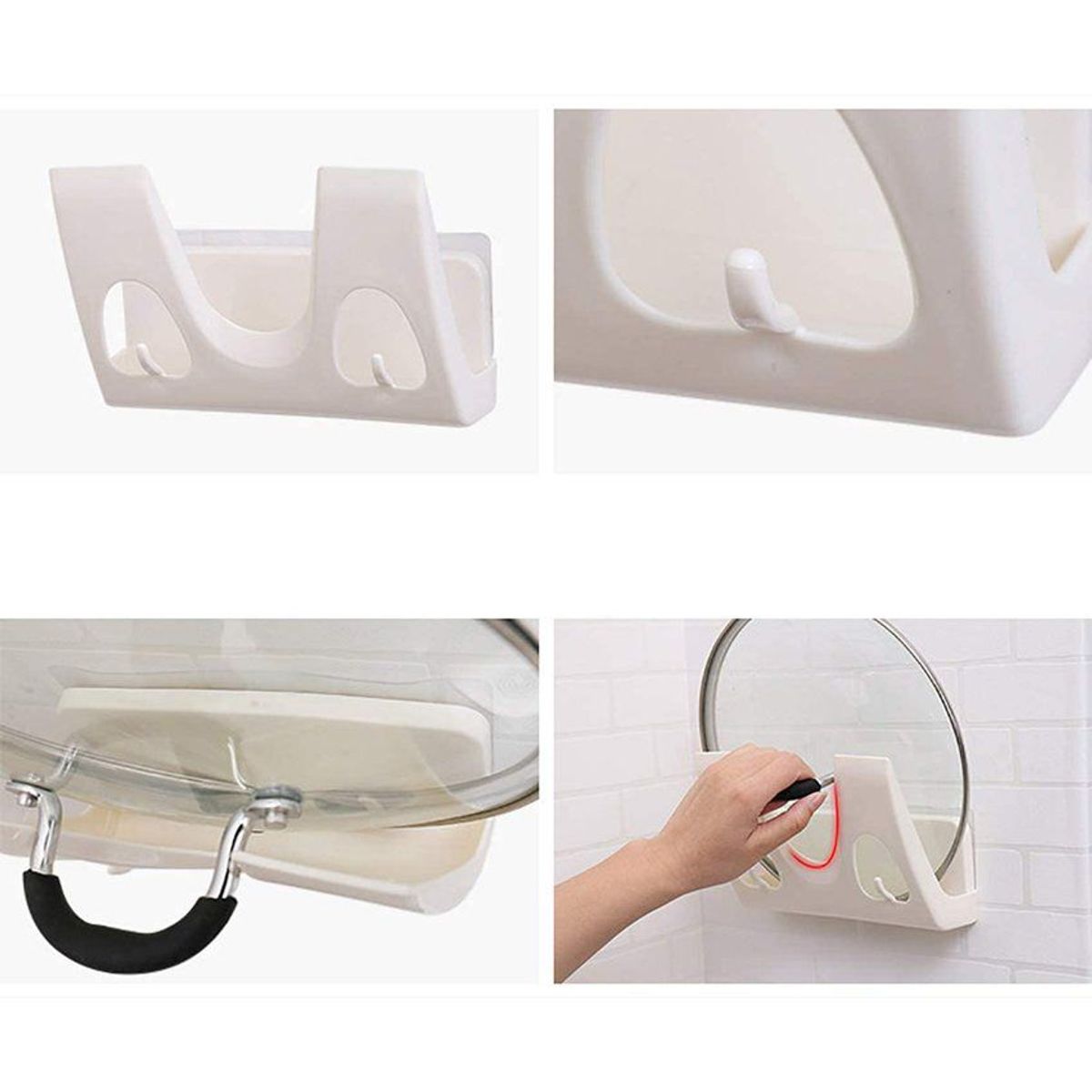 GENERICO - Organizador colgador tapas de olla y soporte de tablas de picar