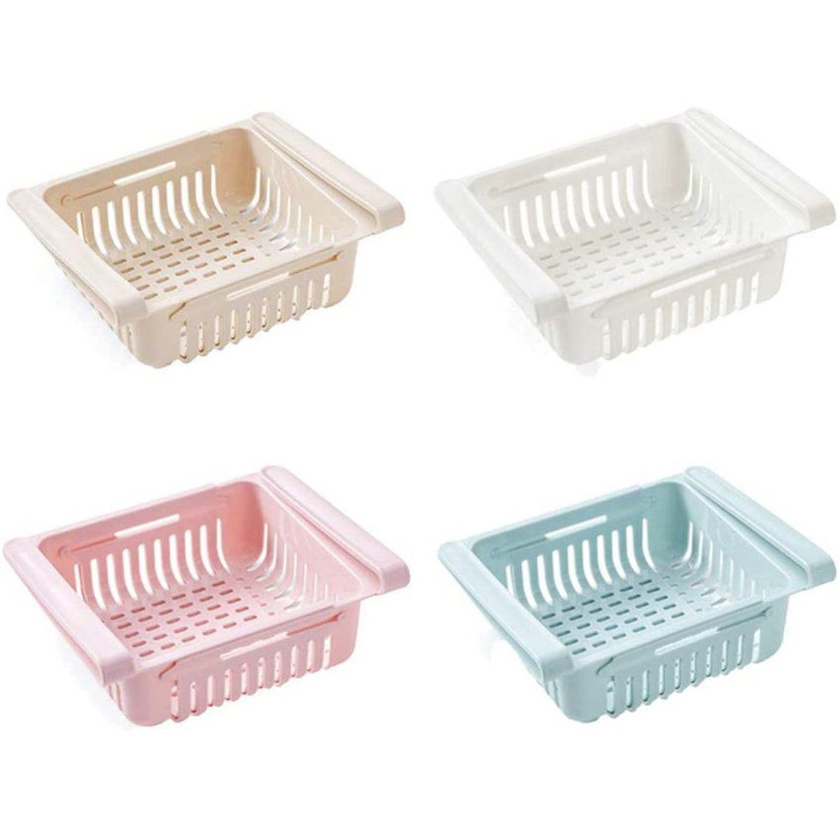 GENERICO - Estantes para refrigerador organiza almacena particiones